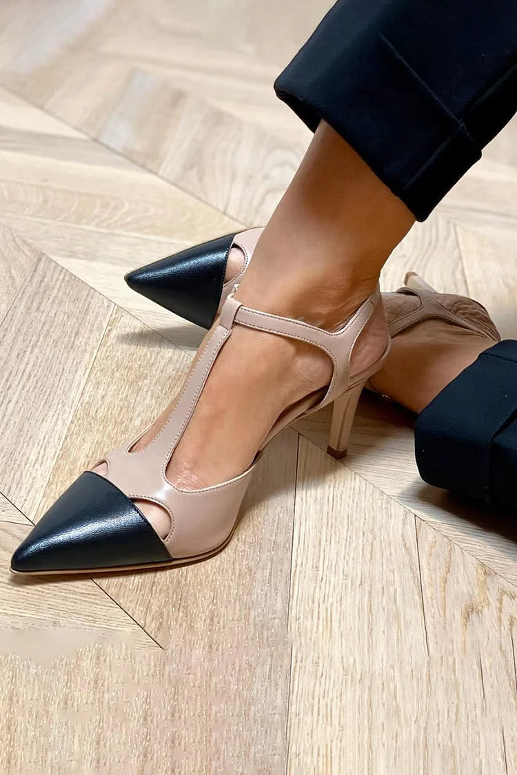 Dafne™ | Two-Tone Pointed Shoes