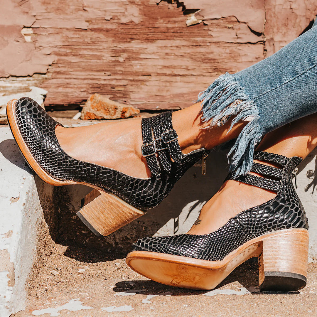 Ginevra™ | Heels with Straps and Wide Heel