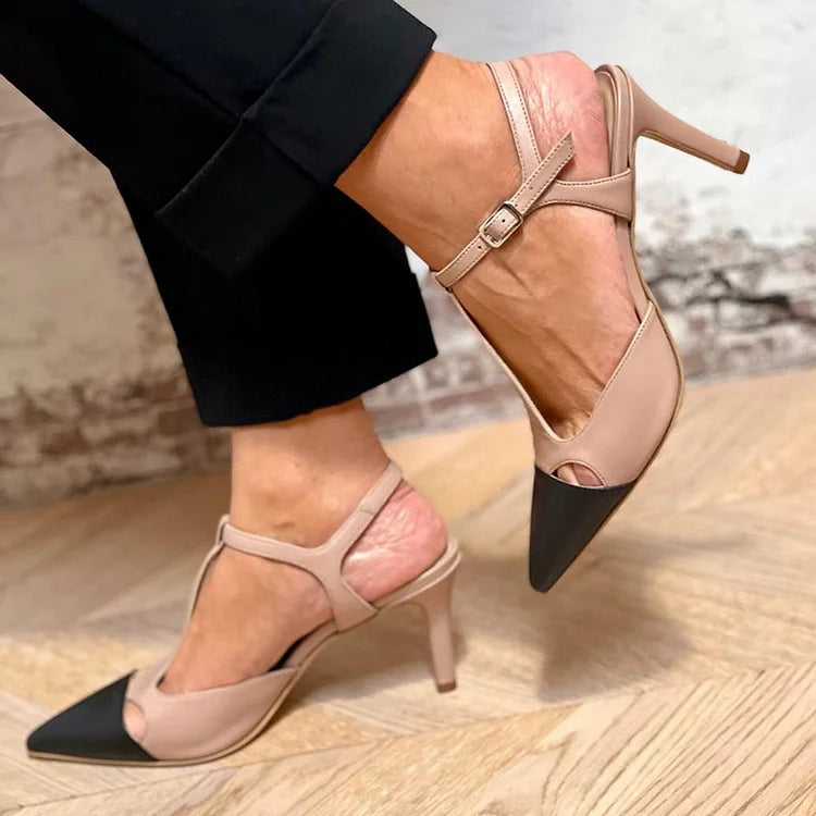Dafne™ | Two-Tone Pointed Shoes