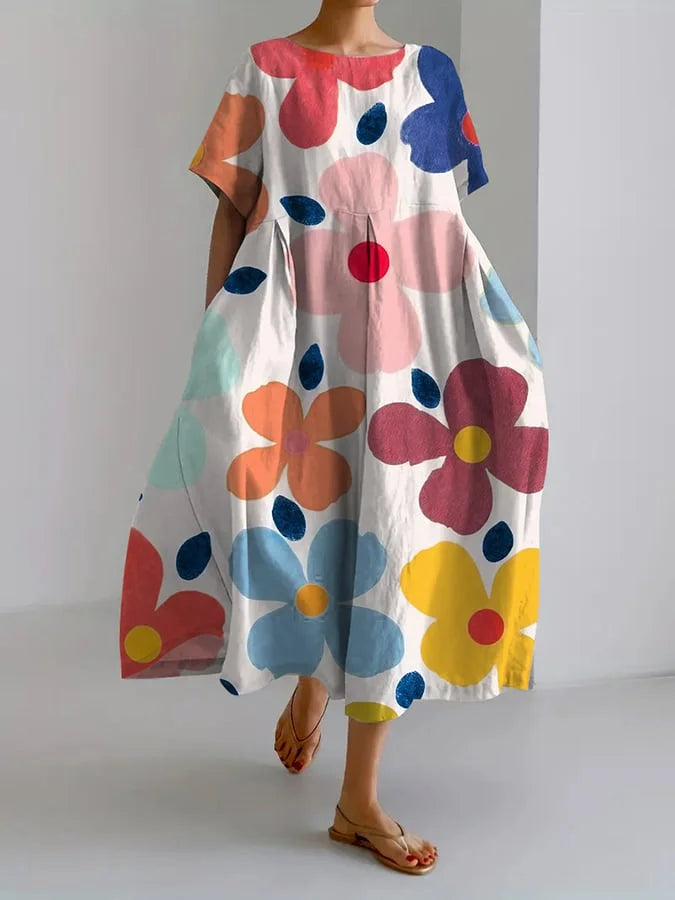 Elegant floral dress for a serene and stylish look