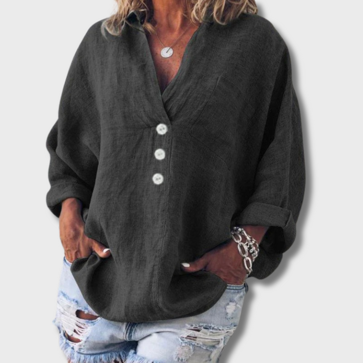 Kai™ - Stylish Cotton Linen Pullover