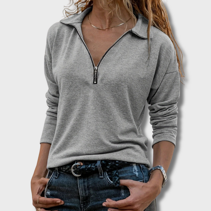 Carole™ - Chic Long-Sleeved Top