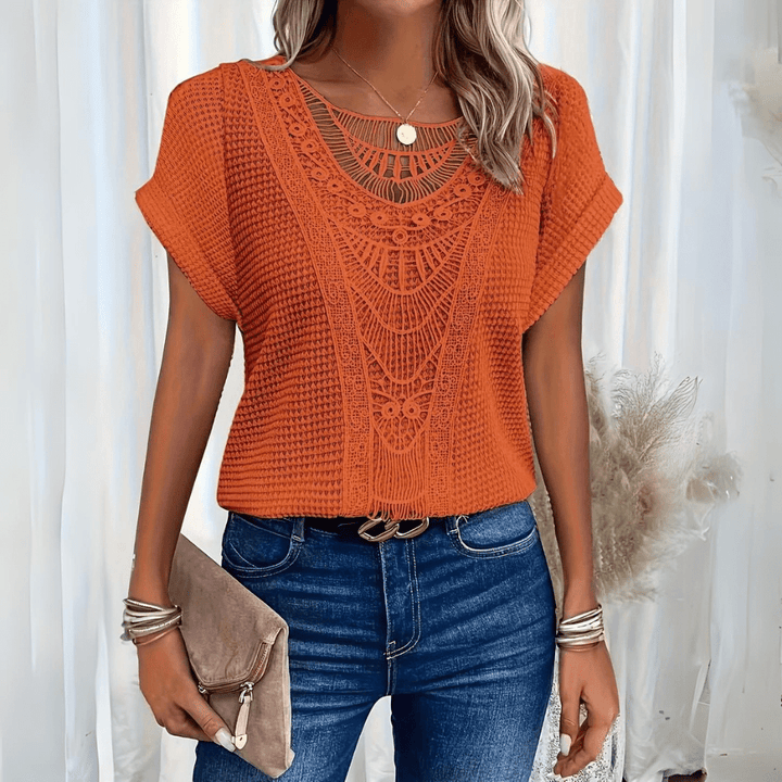 Aada™ | Lightweight boho shirt with crochet detail