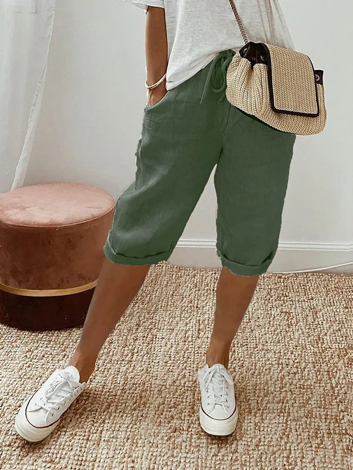MELANIE Cotton-Linen Women's Pants