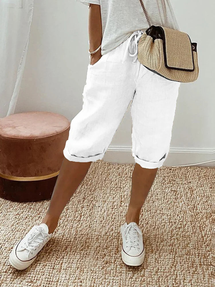MELANIE Cotton-Linen Women's Pants