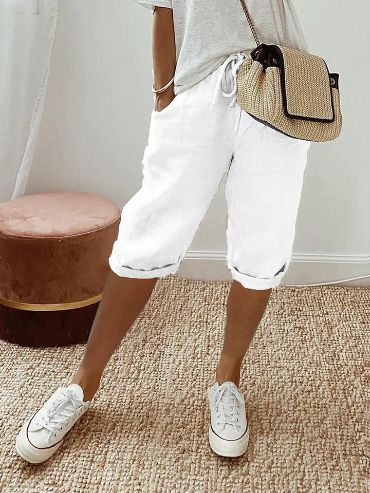 MELANIE Cotton-Linen Women's Pants