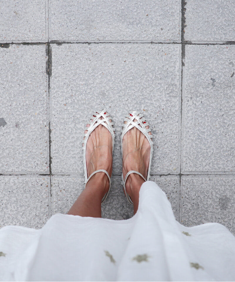 GIADA | WOVEN BALLET FLAT WITH STRAP