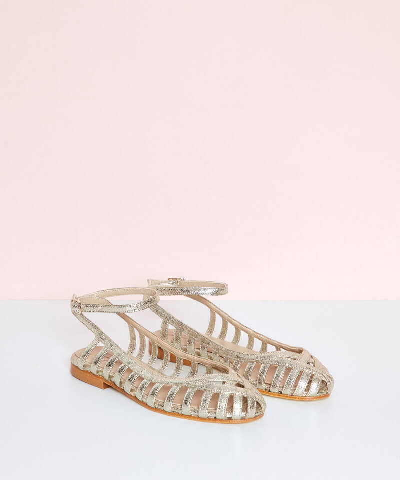 GIADA | WOVEN BALLET FLAT WITH STRAP