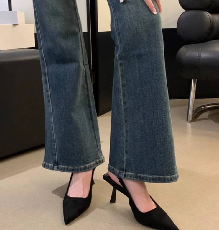 Gia  - Nude Slingback Heels with Slim Heel