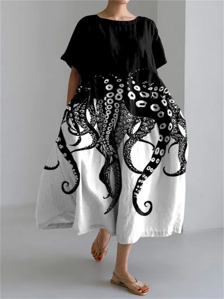 Elegant floral dress for a serene and stylish look