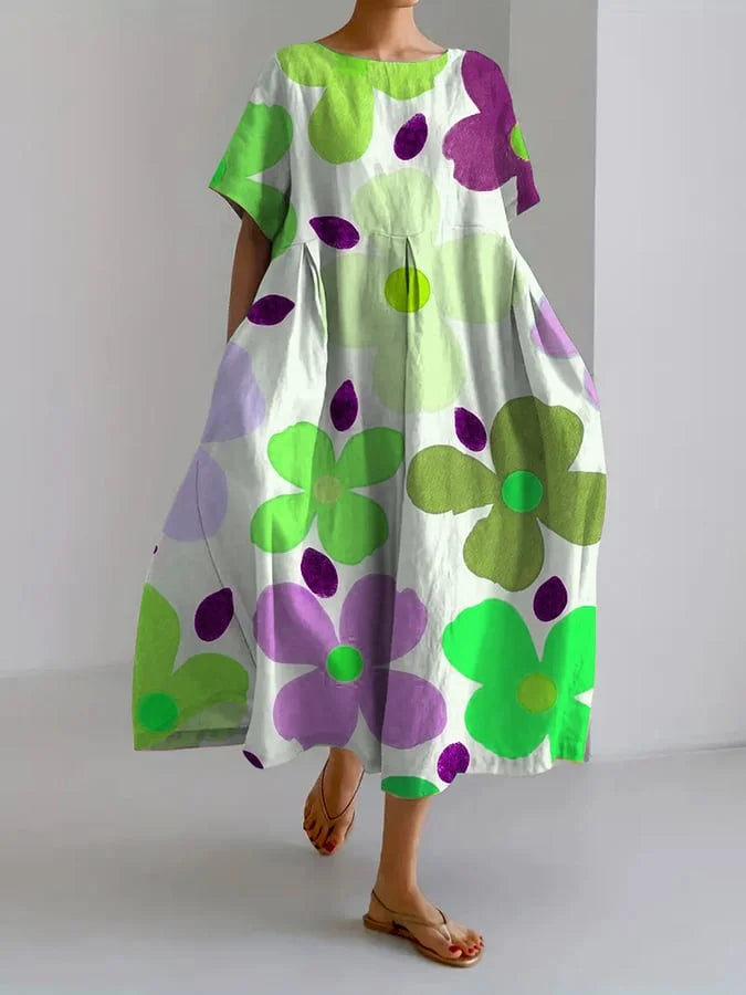 Elegant floral dress for a serene and stylish look
