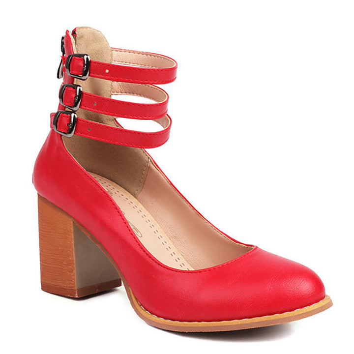 Allegra™ | Sandals with Strap and Thick Heel