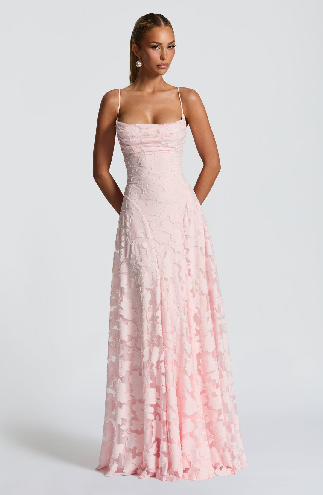 Zariah - Lace Corset Maxi Dress