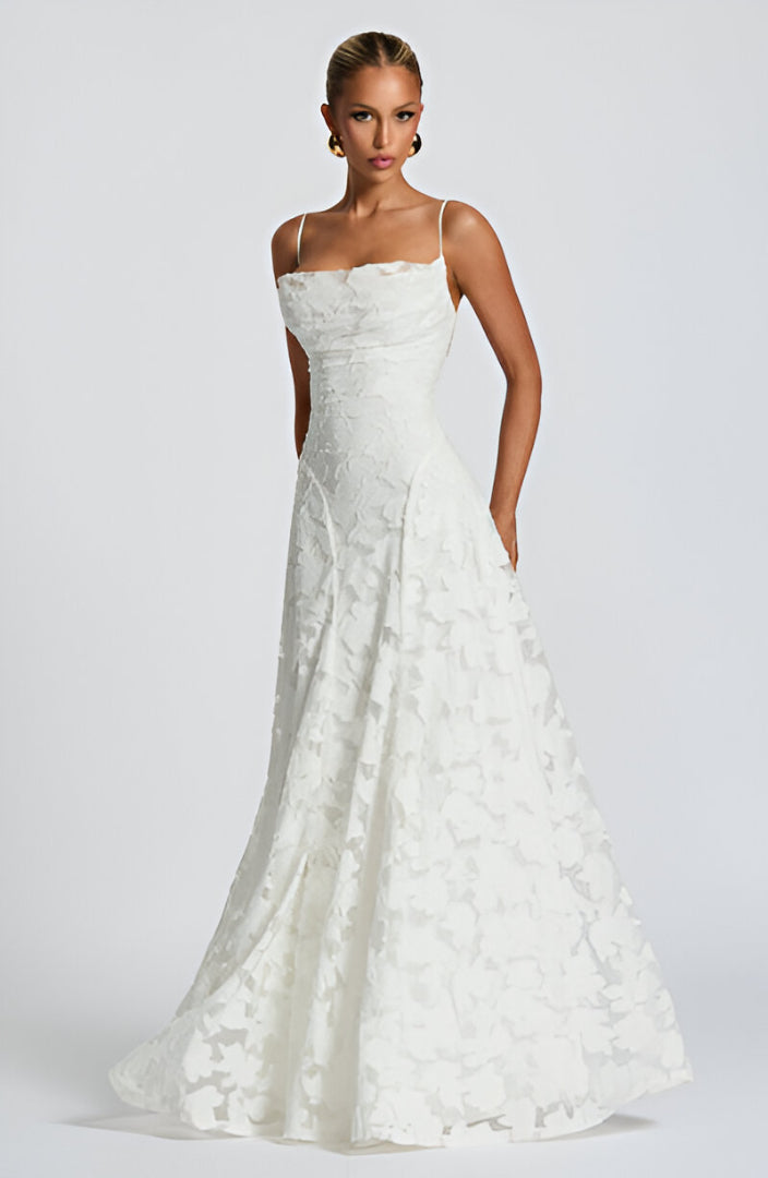 Zariah - Lace Corset Maxi Dress