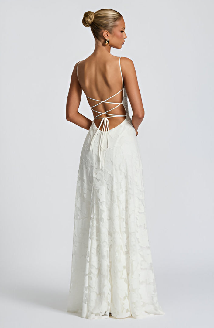 Zariah - Lace Corset Maxi Dress