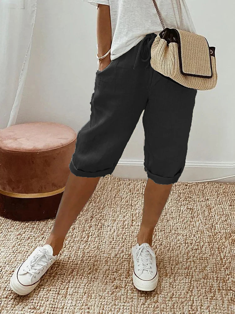 MELANIE Cotton-Linen Women's Pants