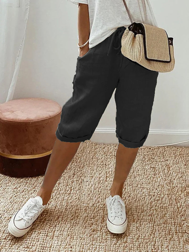MELANIE Cotton-Linen Women's Pants