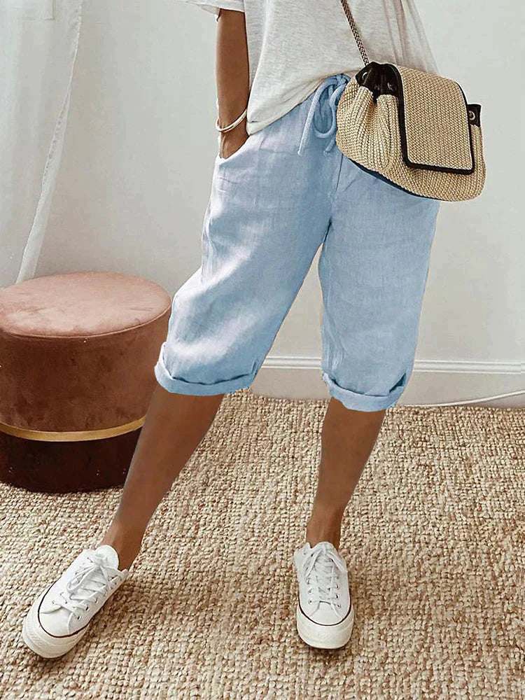 MELANIE Cotton-Linen Women's Pants