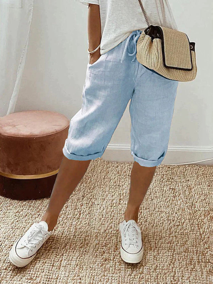 MELANIE Cotton-Linen Women's Pants