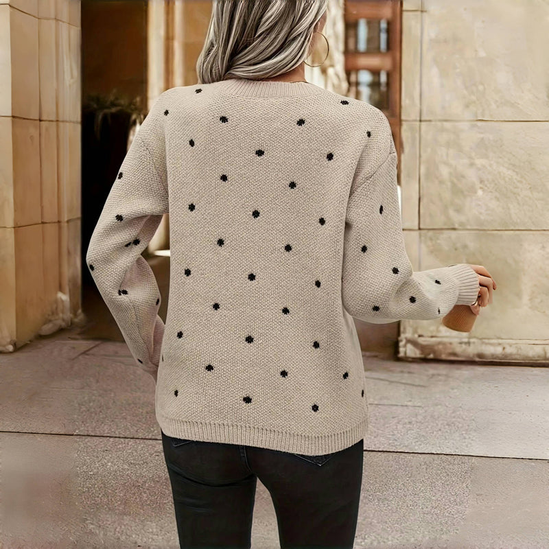 Emily - Polka Dot Knit Sweater