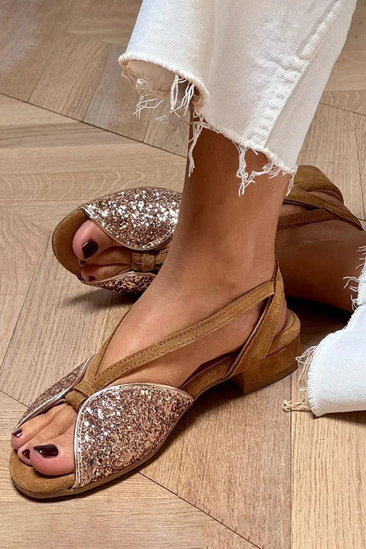LUCREZIA | LOW GLITTER SANDAL