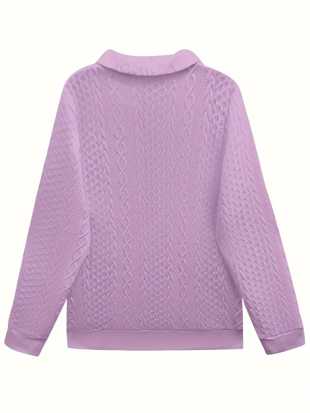 Laura – Elegant Long Sleeve Zipper Pocket Sweatshirt