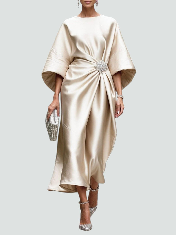 Gracie – Elegant long satin dress