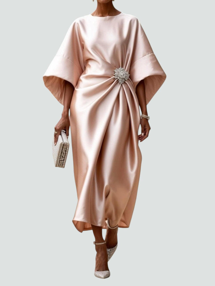 Gracie – Elegant long satin dress