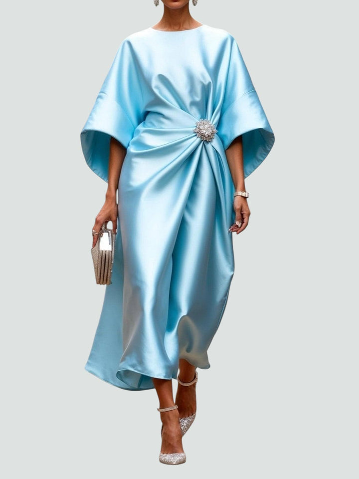 Gracie – Elegant long satin dress