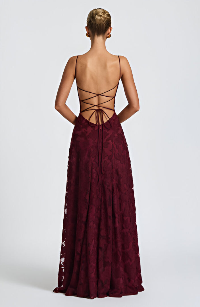 Zariah - Lace Corset Maxi Dress