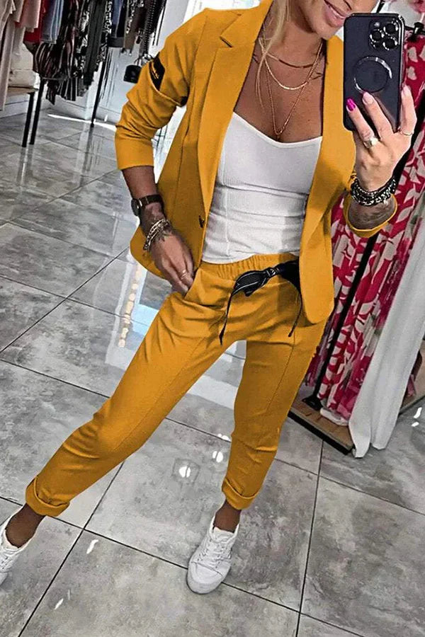 Bianca - Tailored Set with a soft Blazer and Casual Joggers