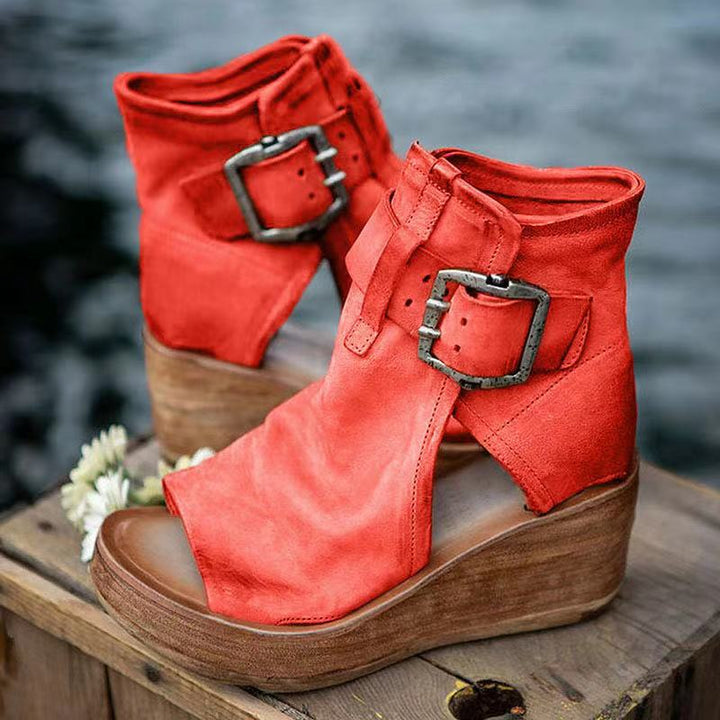 Kayla - Anchor Sandals with Buckle in Boho Style