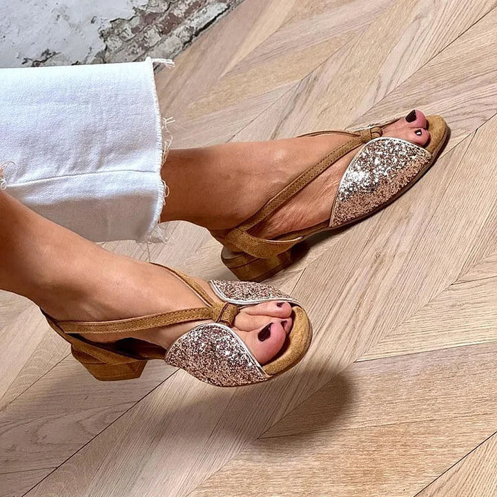LUCREZIA | LOW GLITTER SANDAL