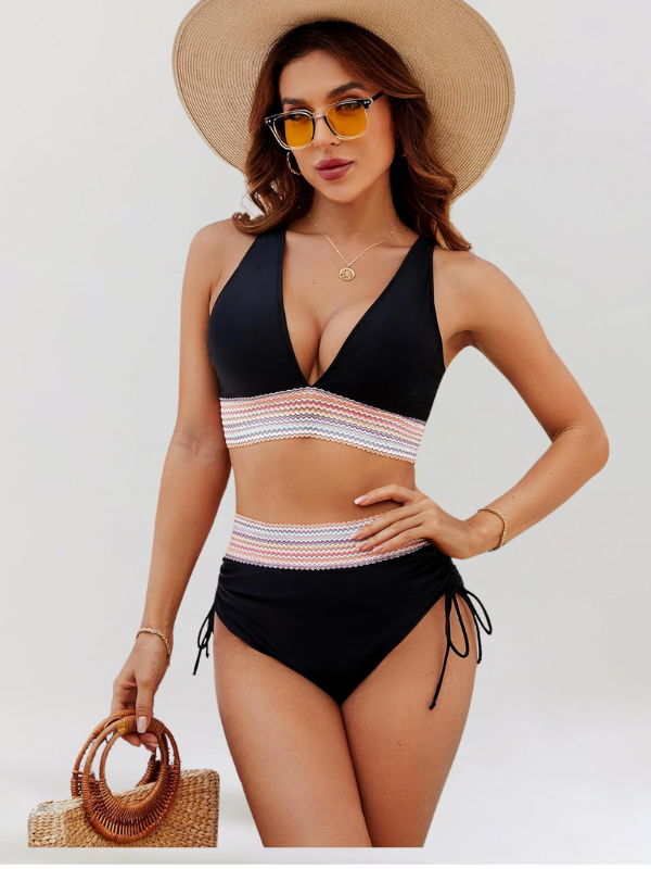 Estella – High-Waisted Bikini Set with Tummy Control