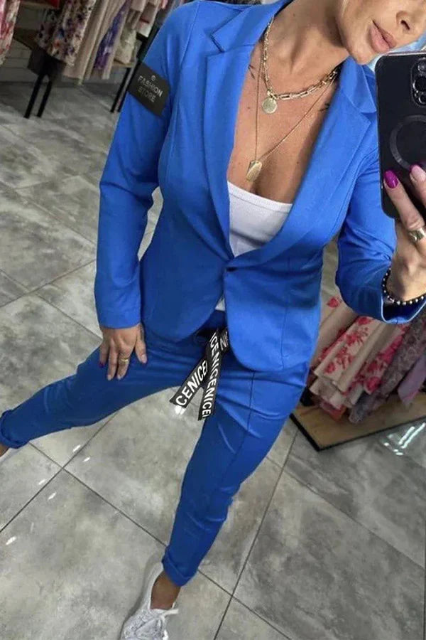 Bianca - Tailored Set with a soft Blazer and Casual Joggers