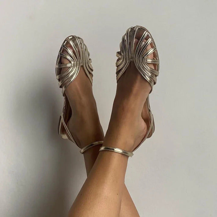 GINEVRA | BALLET FLATS WITH WOVEN DETAIL