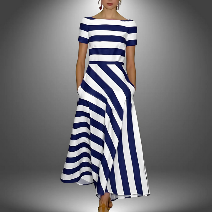 Kennedy - Light and Airy Dress with Subtle Stripes