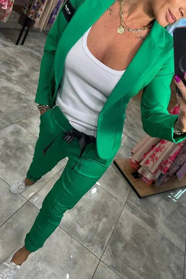 Bianca - Tailored Set with a soft Blazer and Casual Joggers