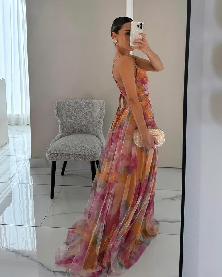 Samara - Enchanting Maxi Dress with Floral Print