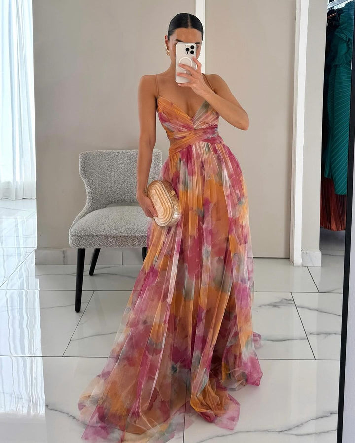 Samara - Enchanting Maxi Dress with Floral Print