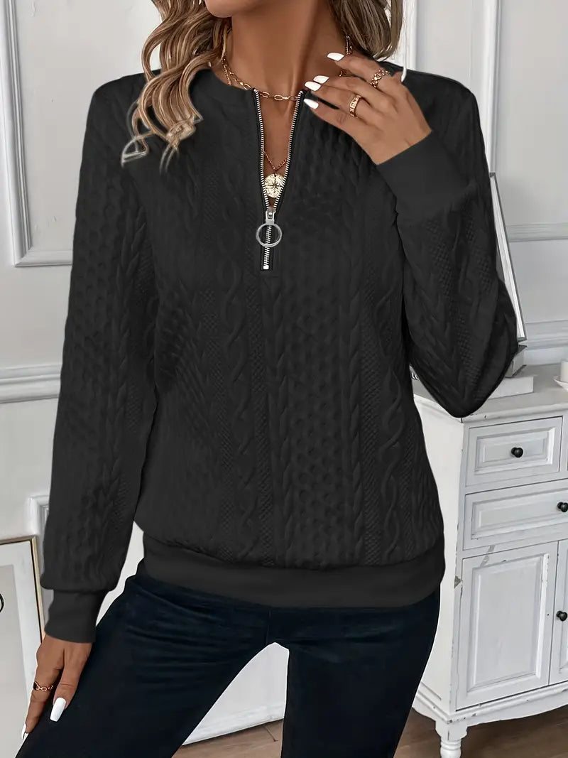 Chloe - Elegant Jumper with Zip