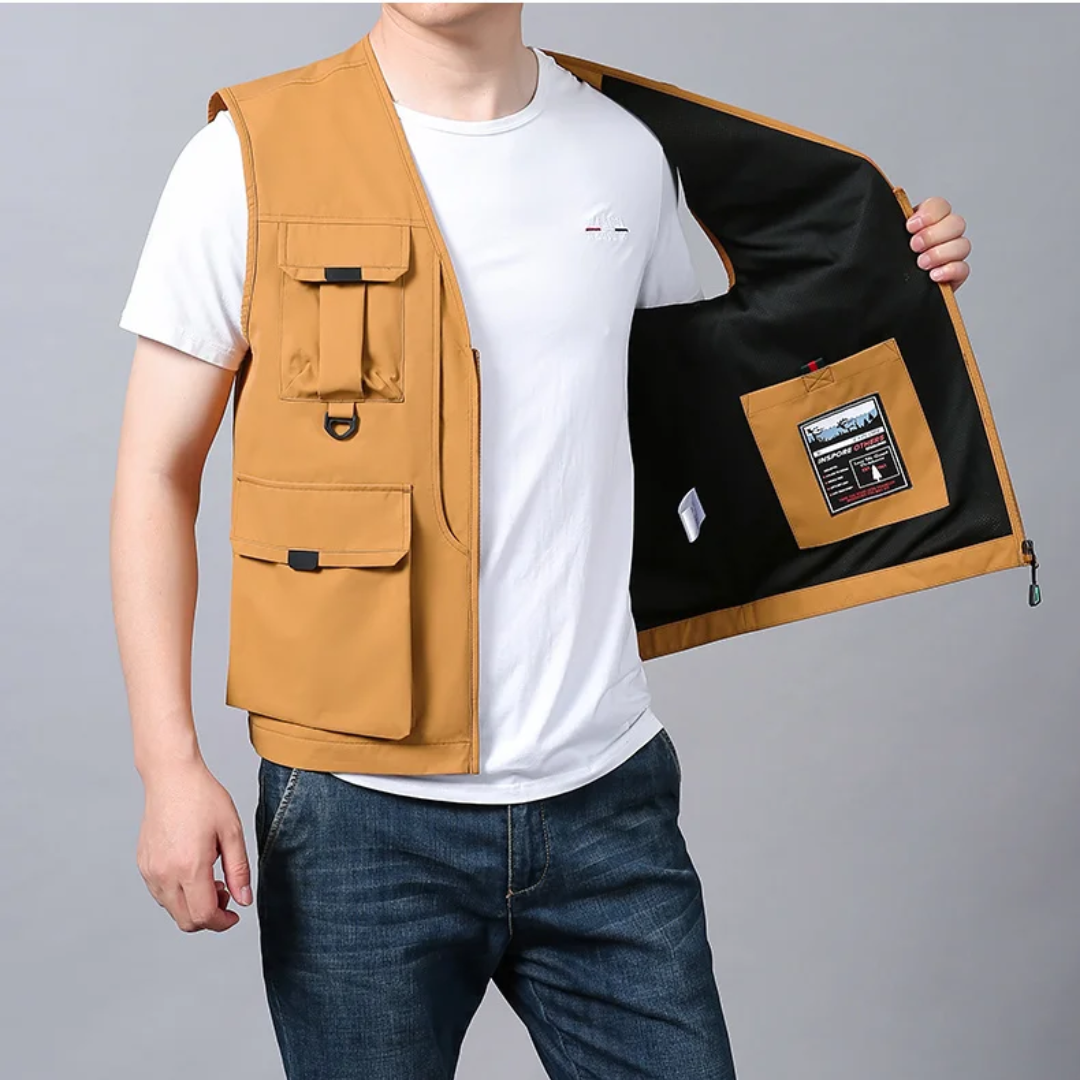 Hudson – Breathable cargo vest with multiple pockets