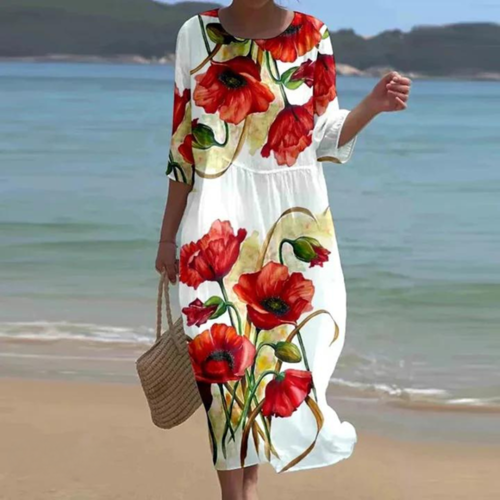 Teagan - Dresses that hide your tummy and highlight your elegance