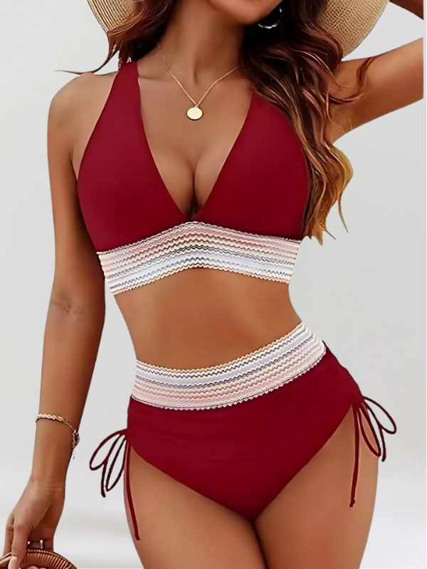 Estella – High-Waisted Bikini Set with Tummy Control