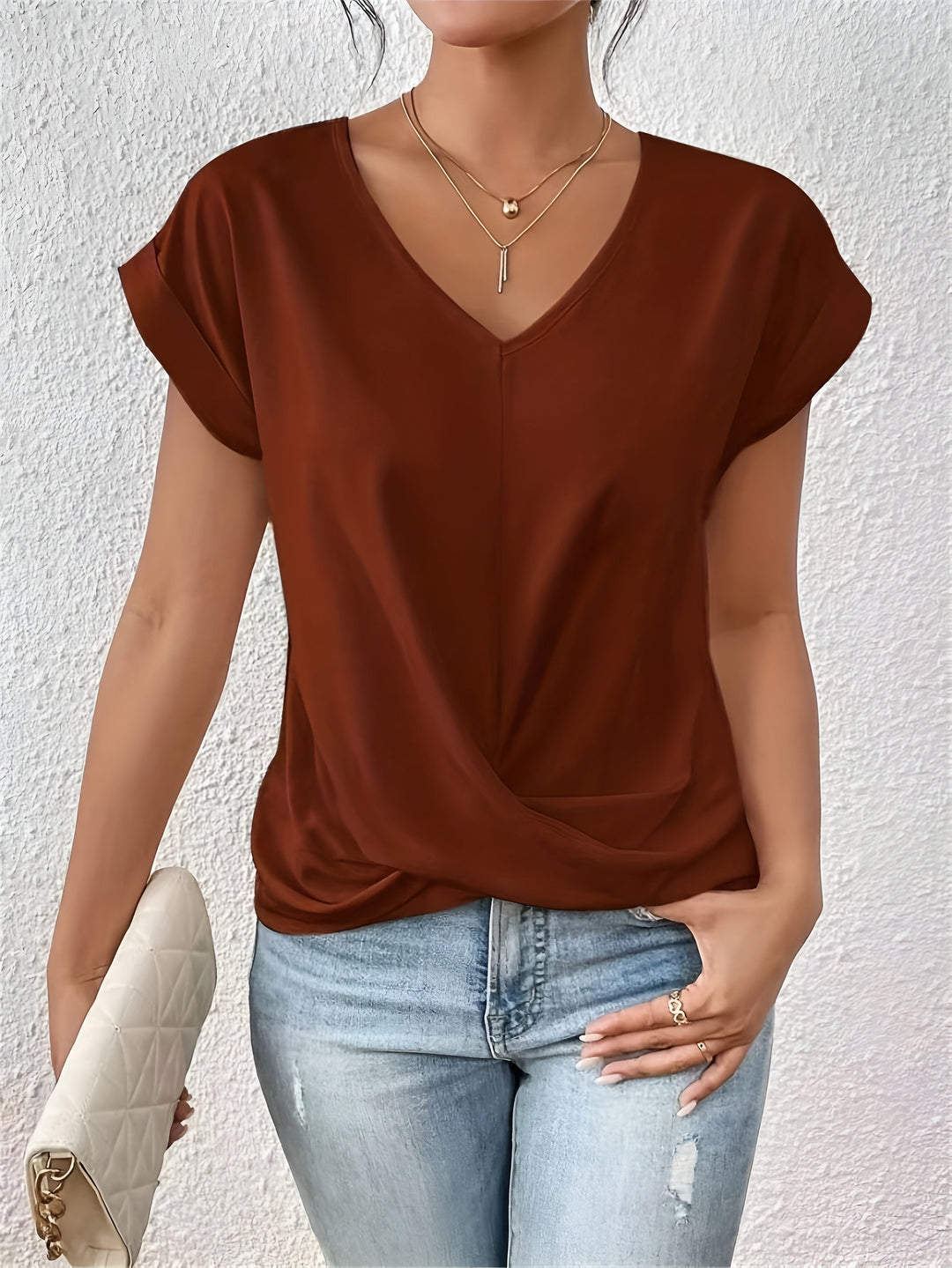 Joline™ | Heart-Shaped Neck T-Shirt