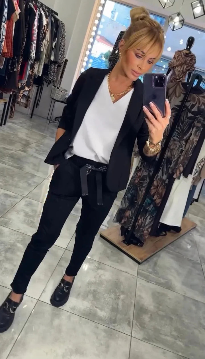 Bianca - Tailored Set with a soft Blazer and Casual Joggers