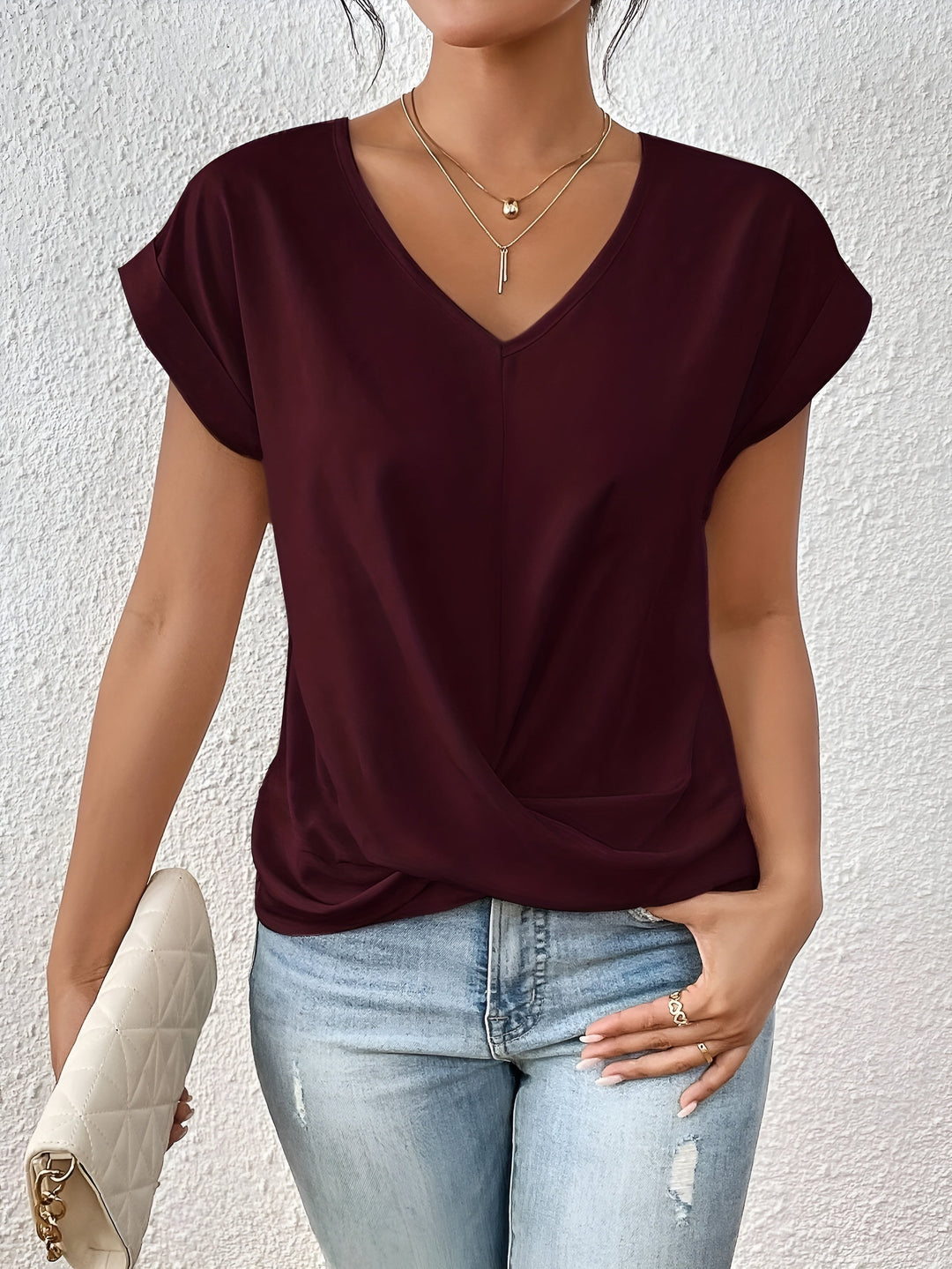 Joline™ | Heart-Shaped Neck T-Shirt
