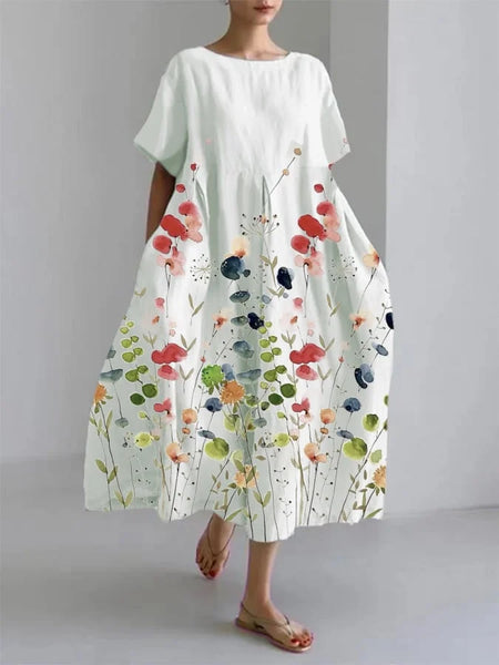Elegant floral dress for a serene and stylish look