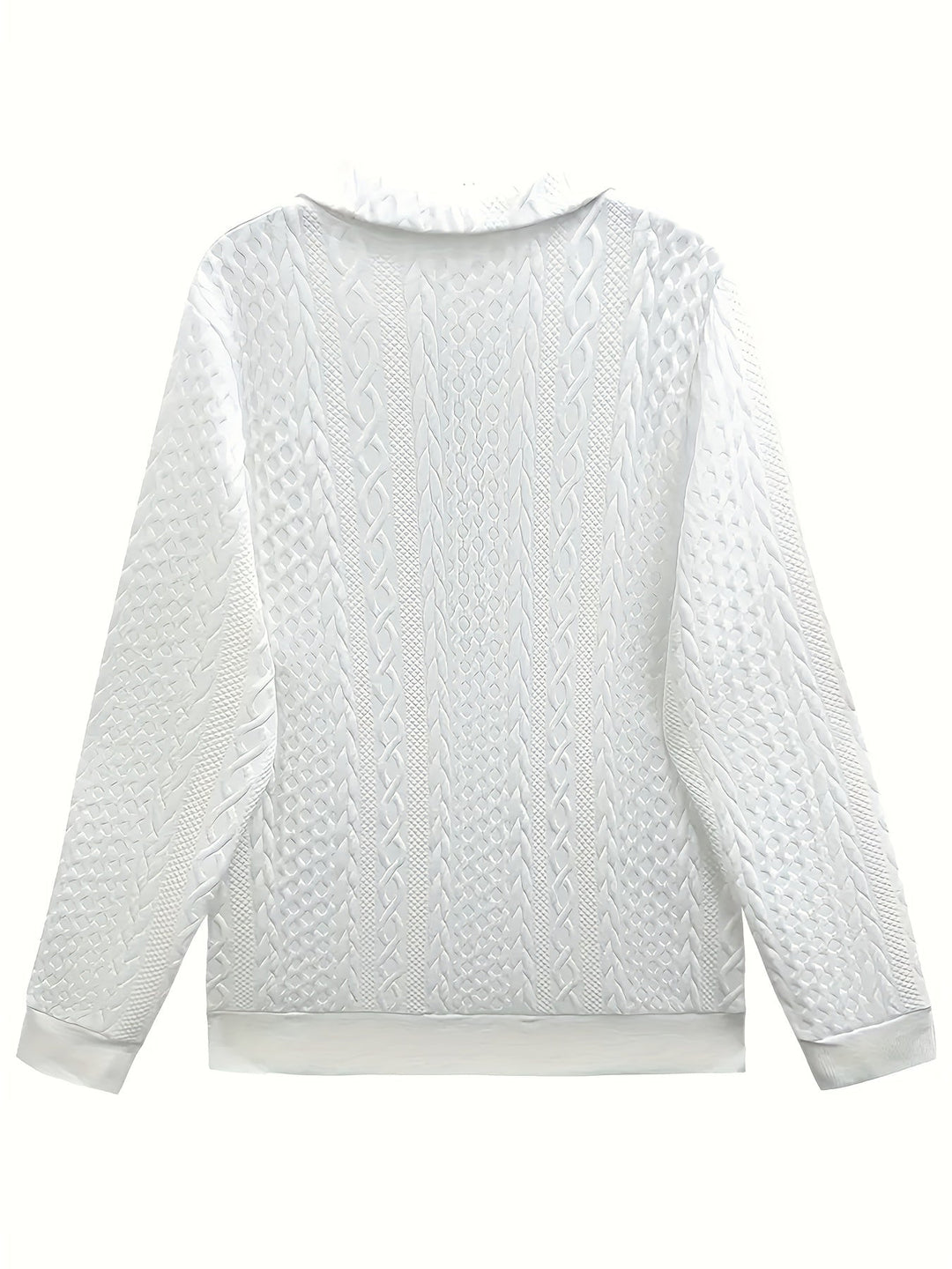 Laura – Elegant Long Sleeve Zipper Pocket Sweatshirt