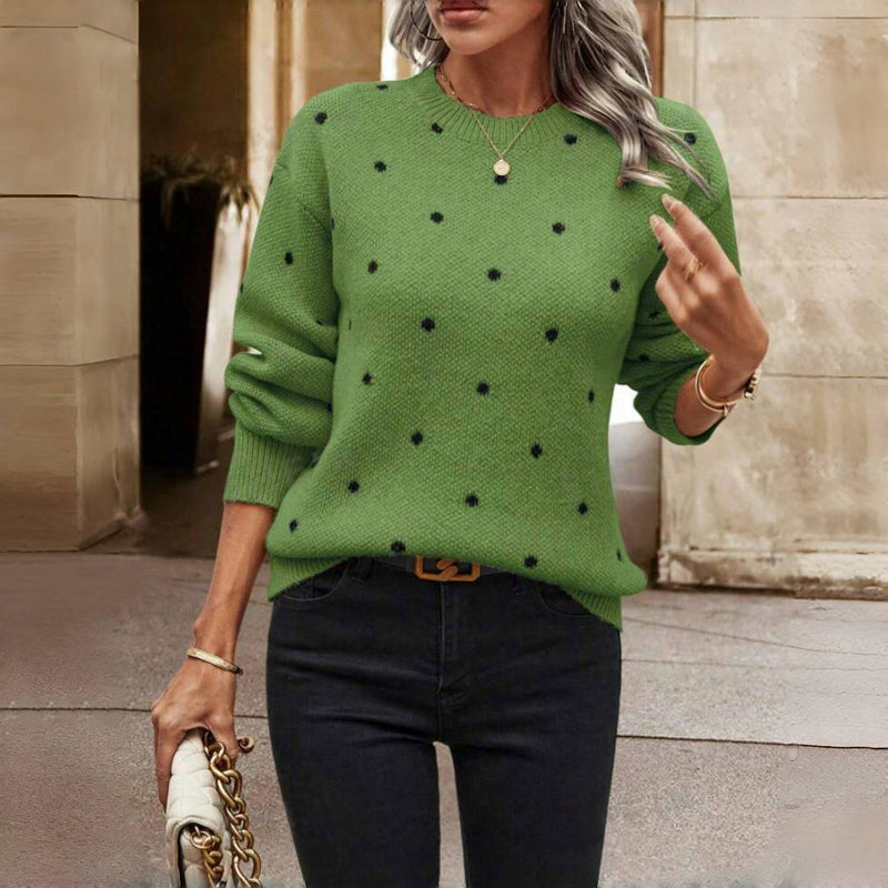 Emily - Polka Dot Knit Sweater